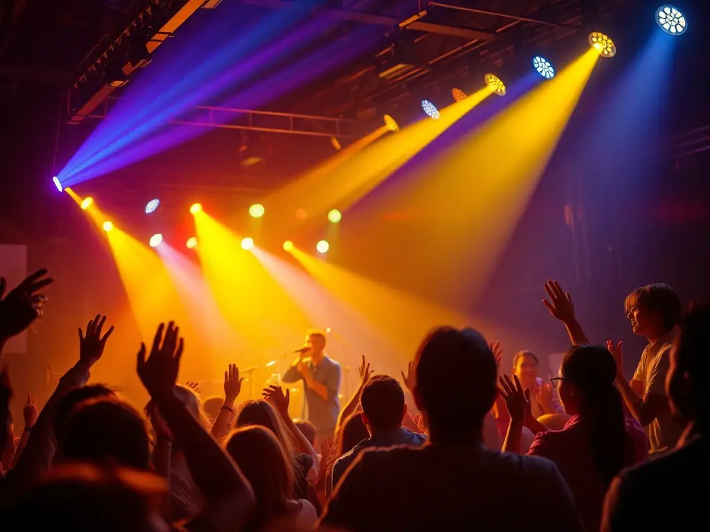 A vibrant image showcasing a live performance supported by ASS NUCLEAR ZONE, capturing the energy and creativity of the event.